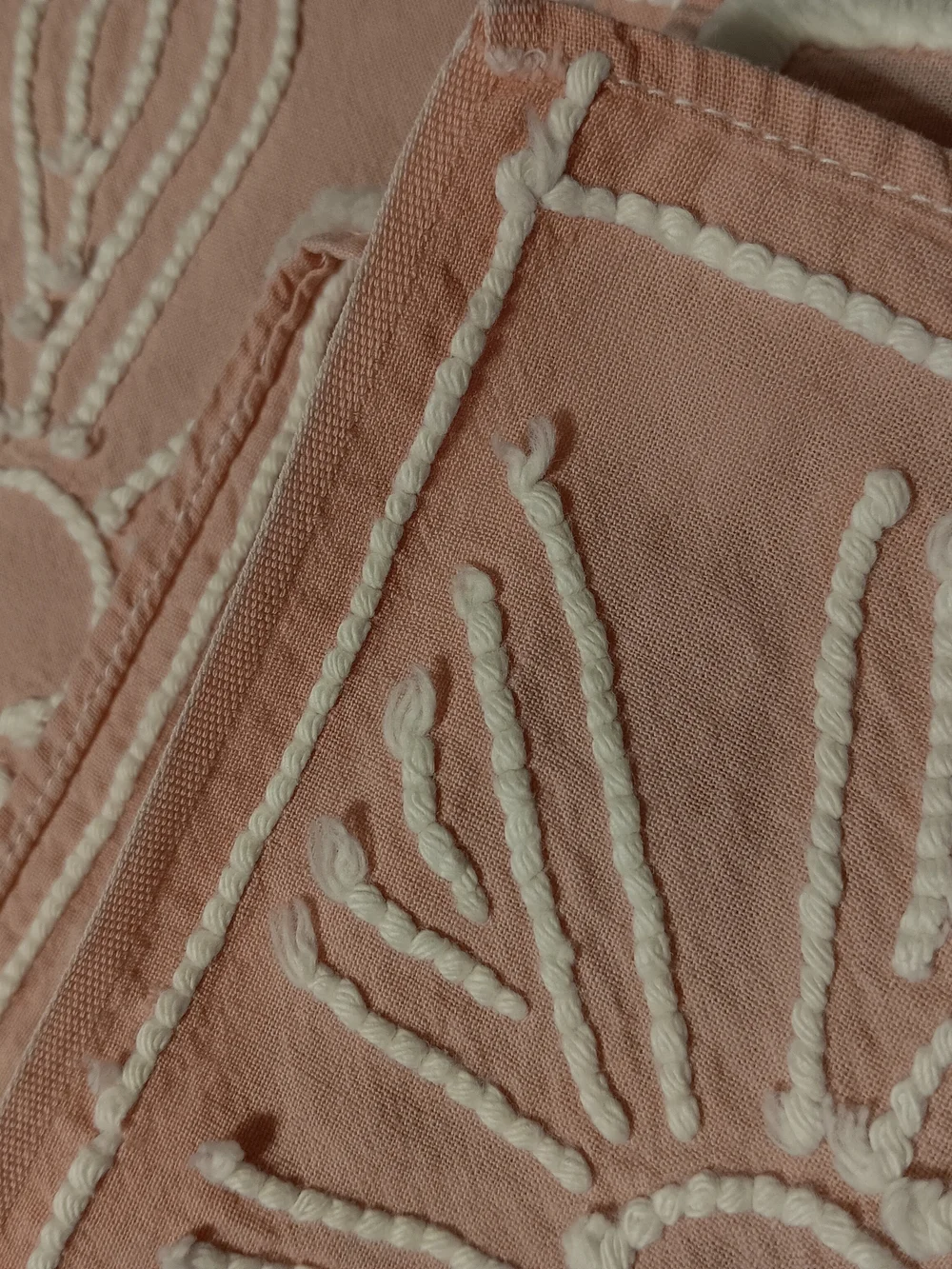 Vtg Hoffman King Size Pink Daisy Chenille Bedspread 104x90 EUC